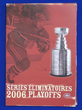 2006 Montreal Canadiens Playoffs Ticket Book With 12 Full Tickets -