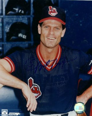 Brett Butler Cleveland Indians Signed Autographed 8x10 Photo
