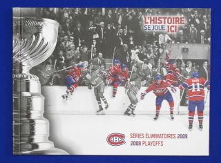 2009 Montreal Canadiens Playoffs Ticket Book With 14 Full Tickets -