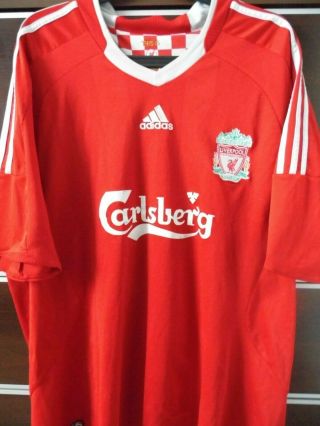 Jersey retro Liverpool GERRARD 2008/2009 BIG SIZE old football shirt Adidas 2