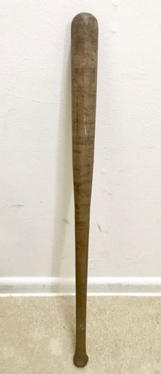 Unmarked Vintage Wood Wooden Baseball Bat 33” Long