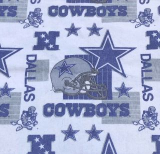 Vintage Dallas Cowboys Blanket 86 " X 70 " See Pictures
