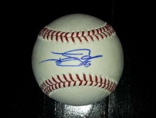 Boston Red Sox World Series Champion Johnny Gomes Autographed Omlb Baseball