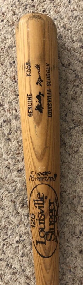 Mickey Mantle 33” Louisville Slugger Bat.  Model 125 K55. 2