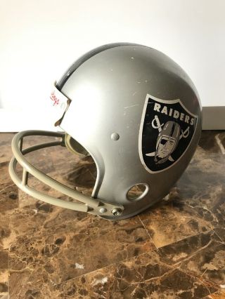 Oakland Raiders Nfl Football Vintage Throwback Rawlings Helmet M Full Size