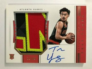 2018 - 19 National Treasures Rpa Rookie Patch Auto Horizontal : Trae Young 21/49