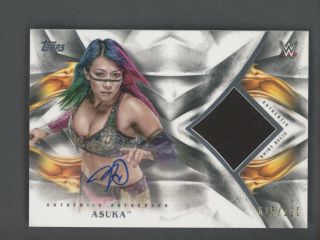 2019 Topps Wwe Wrestling Undisputed Asuka Signed Auto Patch 115/120