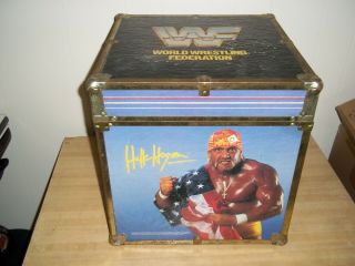Vtg.  Wwf Wrestling Toy Box Hulk Hogan Ultimate Warrior Legion Of Doom Rockers