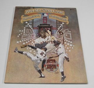 1984 Baseball All Star Game Program From San Francisco Candlestick Park