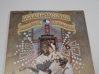 1984 BASEBALL ALL STAR GAME PROGRAM from San Francisco Candlestick Park 2