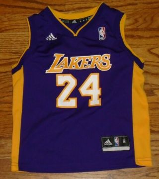 Kobe Bryant Los Angeles Lakers 24 Adidas Nba Basketball Jersey Kid 