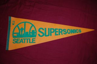 Vintage Seattle Supersonics Pennant 1970 