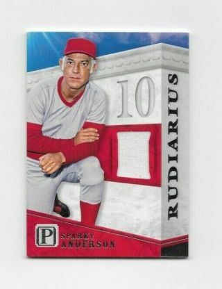 Sparky Anderson 2016 Pantheon Rudiarius Game - Worn Jersey Card