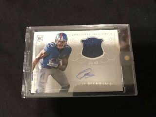 2014 National Treasures Odell Beckham Jr.  Rookie Auto Jersey 20/49 Giants/browns