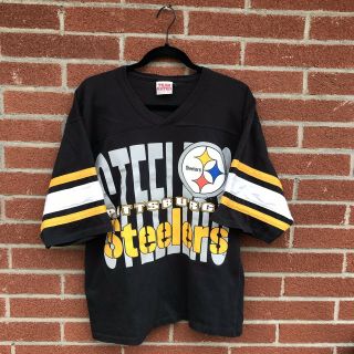 Vintage Pittsburgh Steelers Football Jersey Tee 2