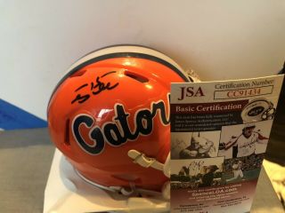 Tim Tebow Autographed Florida Gators Mini Helmet W/jsa Star