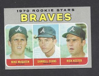 1970 Topps 621 Braves Rookie Stars (darrell Evans) - From Vending - Nm/mint