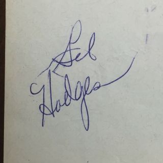 Gil Hodges,  Casey Stengel,  Crosetti & More Signed Autograph Page Jsa Loa