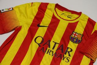 Fc Barcelona Nike Jersey Soccer Red Yellow Striped Men 