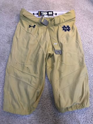 2014 Team Issued Notre Dame Football Under Armour Pants 67
