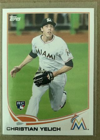 2013 Topps Update Christian Yelich Rc Rookie Card Us290 Well Centered