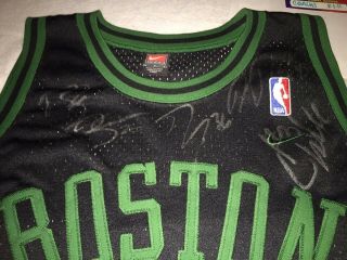 Boston Celtics Paul Pierce Signed Jersey Signed By Paul,  Ray,  Shaq And More