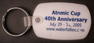 2005 Atomic Cup 40th Anniversary Hydroplane Racing Boat Keychain Key Ring C3
