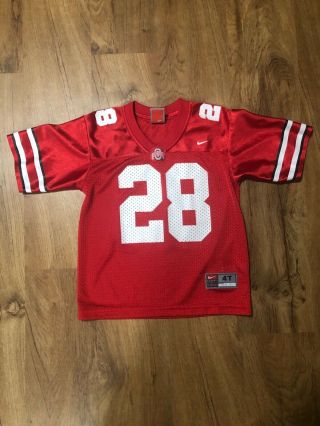 Ohio State Buckeyes Number 28 Nike Jersey Size 4t Red