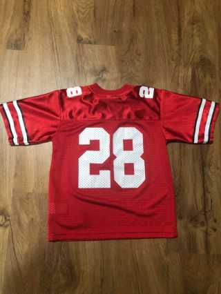 Ohio State Buckeyes Number 28 Nike Jersey Size 4T Red 3