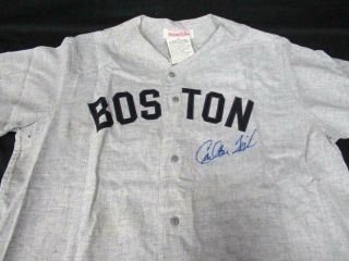 Carlton Fisk Signed Mitchell & Ness Cooperstown Jersey Auto Psa/dna Ac82170