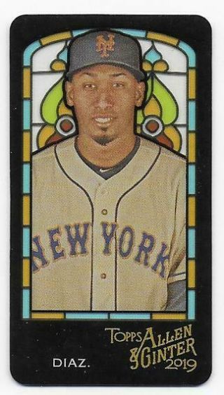 Edwin Diaz 2019 Topps Allen & Ginter Mini Stained Glass 43 Only 25 Made