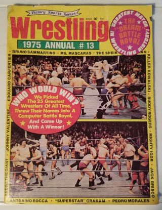 Wrestling 1975 Annual 13 - Victory Sports Series - 1975