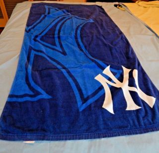 2010 York Yankees Licensed Beach Towel 30 " X 58 " - 100 Cotton
