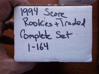 1994 Score Rookie & Traded Baseball Complete Set (1 - 164) Manny Ramirez Rc Rookie