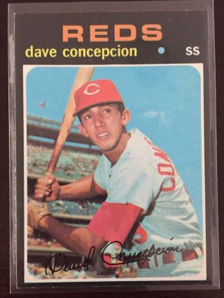 1971 Topps 14 Dave Concepcion Rc Exmt,  Reds