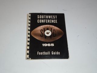 1965 Swc Southwest Athletic Conference College Football Guide And Record Book