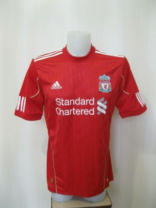Fc Liverpool 2010/2011/2012 Home Sz M Adidas Shirt Jersey Football Soccer Trikot