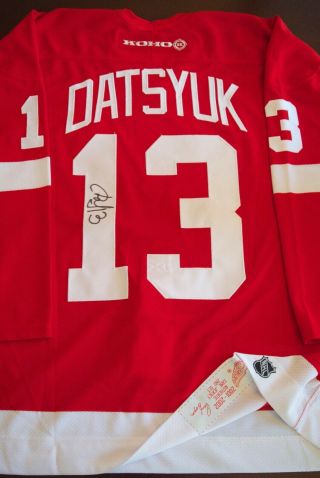 Pavel Datsyuk Signed Detroit Red Wings Game Jersey - 2nd Set Koho W/tags,  
