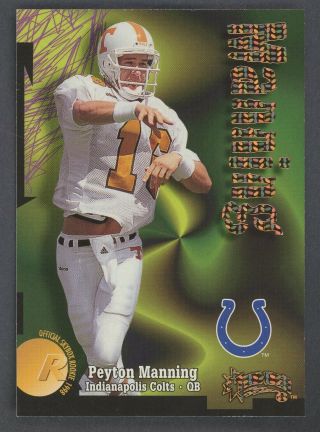 1998 Skybox Rave 239 Peyton Manning Colts Rc Rookie 25/25