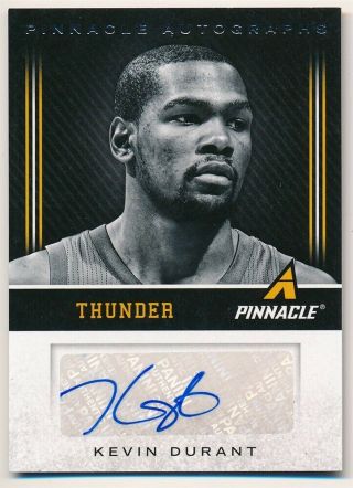 Kevin Durant 2013/14 Panini Pinnacle Signature Autograph Thunder Auto Sp $200