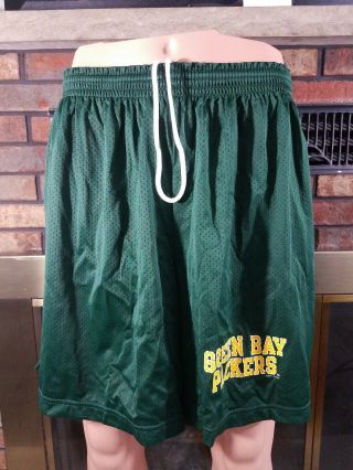 Vintage Champion Green Bay Packers Nfl Football Team Shorts Mens Size Xxl