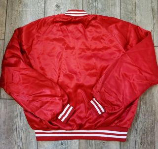 VTG 80’s 90s St.  Louis Cardinals Red Satin Jacket Size XL By Chalk Line GUC 5