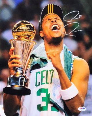 Paul Pierce Signed 11x14 Basketball Photo Celtics Psa 7a47748