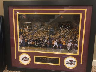 Kyrie Irving Cleveland Cavaliers Signed Autographed Framed 16x24 Photo Sgc