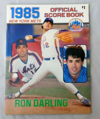 1985 York Mets Vs St Louis Cardinals Program Ron Darling 9/12/85