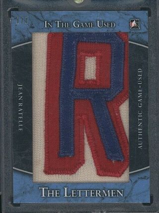 2017 - 18 In The Game Jean Ratelle The Lettermen Game Patch 1/1