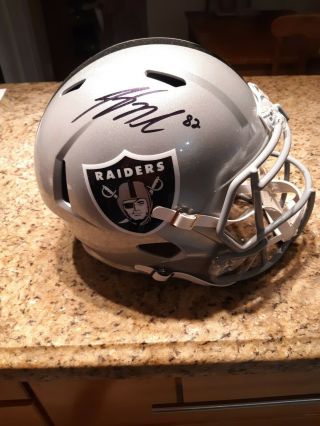 Jordy Nelson Raiders Signed Full - Size Rep.  Speed Helmet With Jsa.