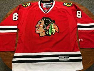 Mens Reebok Patrick Kane Chicago Blackhawks Red Sewn Nhl Hockey Jersey Size 2xl