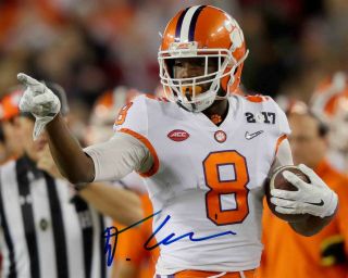 Deon Cain Signed 8x10 Clemson Tigers 2017 National Championship Photo Auto 1