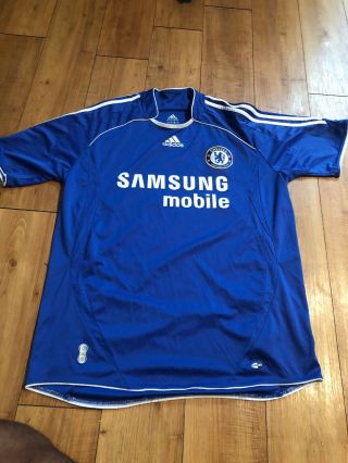 Adidas Climacool Chelsea Fc Football Club Samsung Jersey Size L Soccer Blue